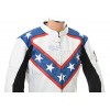 Evel The Legendary Daredevil Special Edition White Leather Two Piece Motorcycle Suit